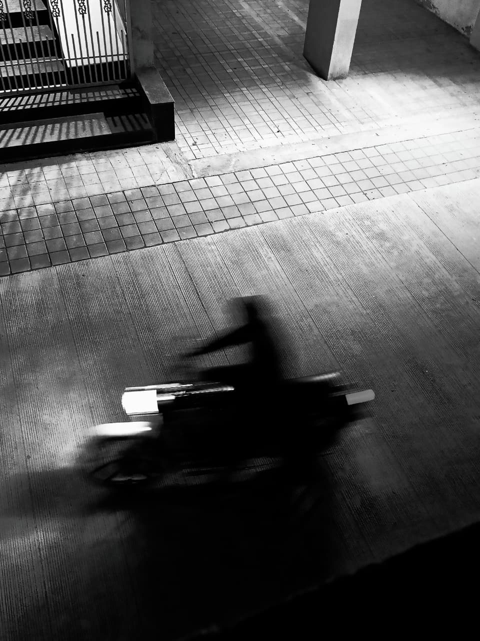 Motion blur motorcycle